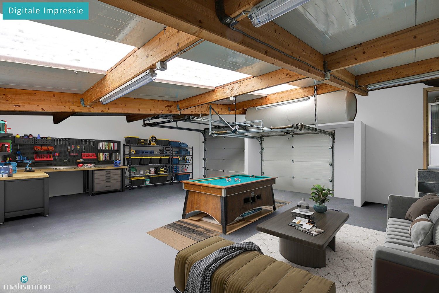 GEZINSWONING MET 3 SLAAPKAMERS, RUIME INPANDIGE GARAGE EN GROTE TUIN TE HOESELT foto 30