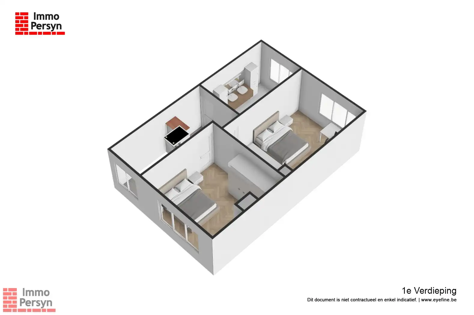 Ruime af te werken woning met nieuw dak, vernieuwde elektriciteit en diepe tuin  (EPC D) foto 25
