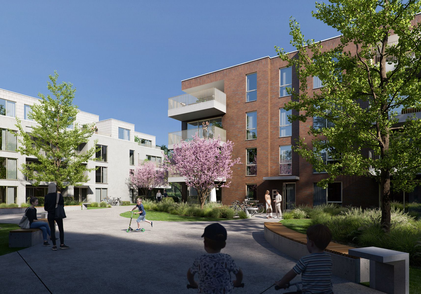 Gelijkvloers nieuwbouwappartement met 3 slaapkamers in groene omgeving. foto 3