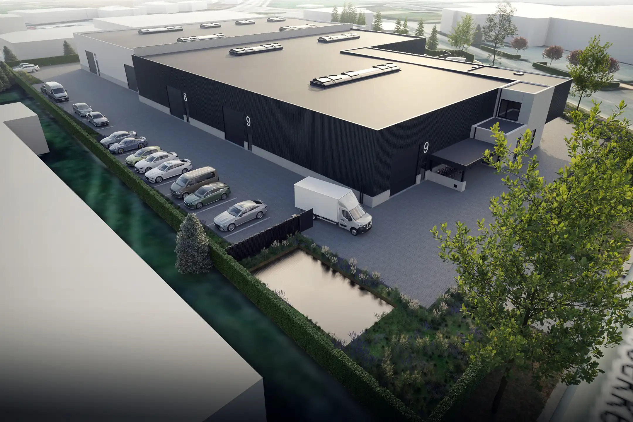 TE KOOP: KMO-unit 9 (opp. 792m²) op 'Jagersborg' in Maaseik foto 7