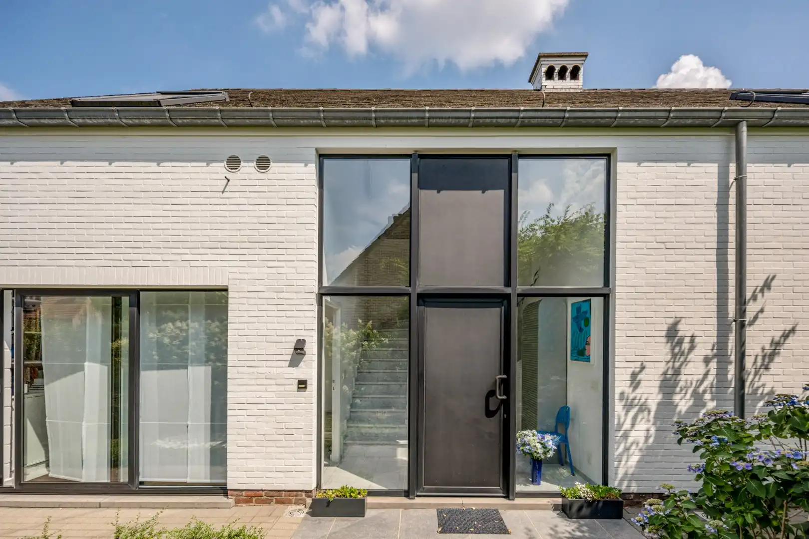 Moderne architectenwoning met mooie tuin en zwembad, 5 slaapkamers in Hasselt, OB op 8a12ca in doodlopende straat foto 10