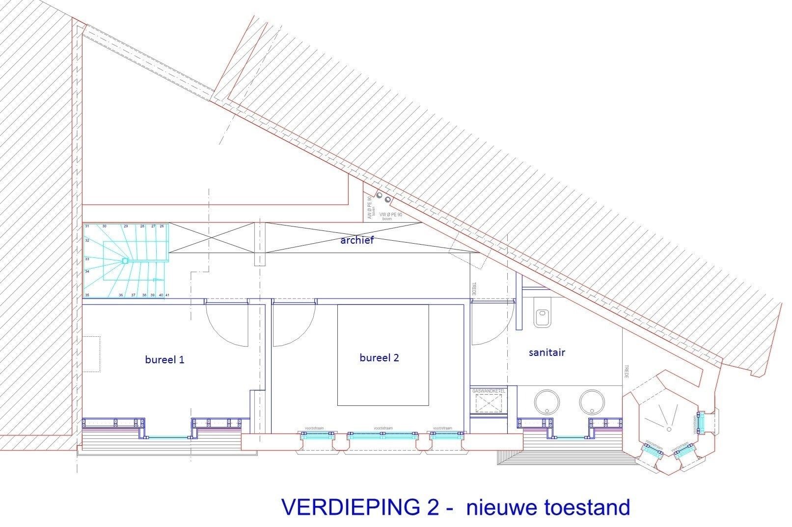 Kantoor gebouw of woonst in neo-gotische stijl met prachtige zichten op de Ezelpoort en het Stil Ende. foto 30