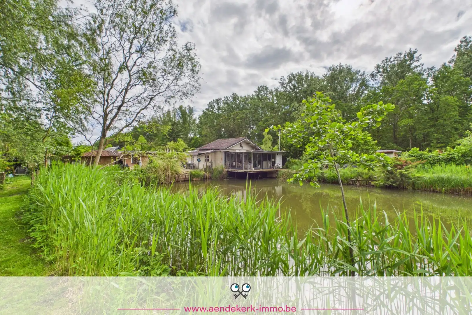 Bijzondere recreatie-eigendom met vijver en bemeubelde chalet te Maaseik foto 17