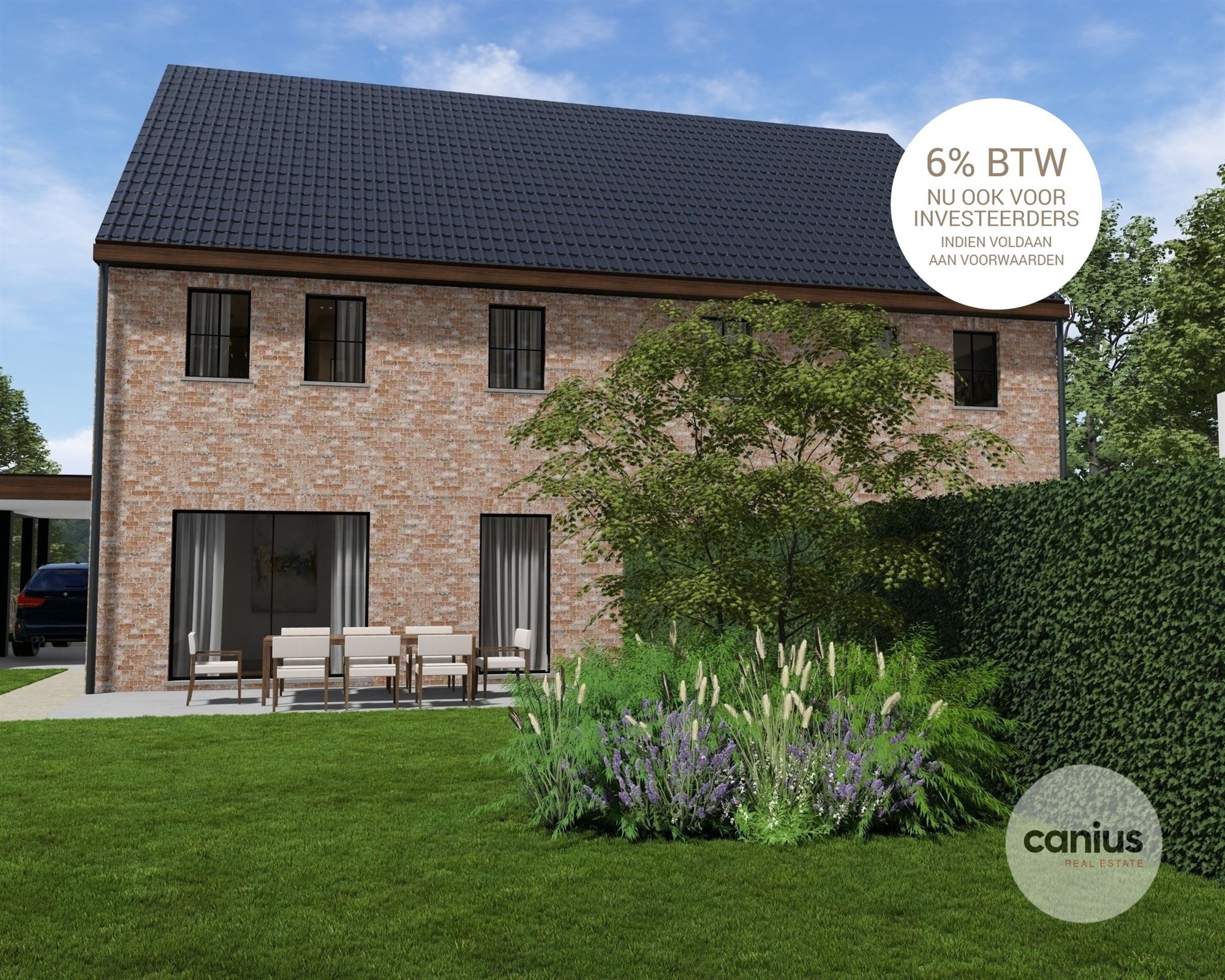 LANDELIJKE NIEUWBOUWWONING MET 4 SLPKS foto {{pictureIndex}}