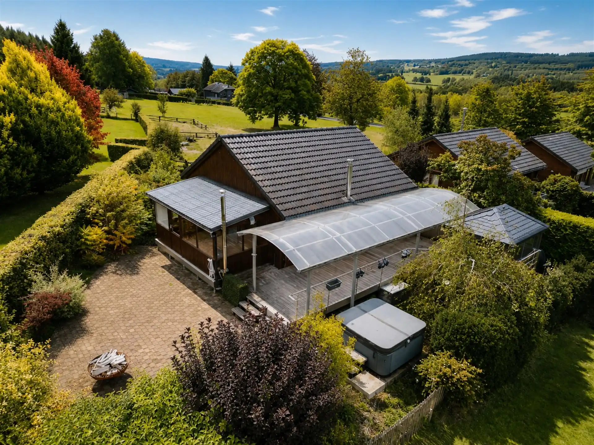 Charmante vakantiewoning op 2.801 m² aan de bosrand in Recht foto 6