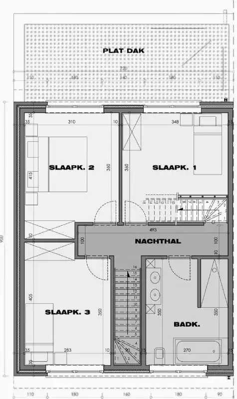 Nieuw te bouwen halfopen woning te Izegem. foto 4