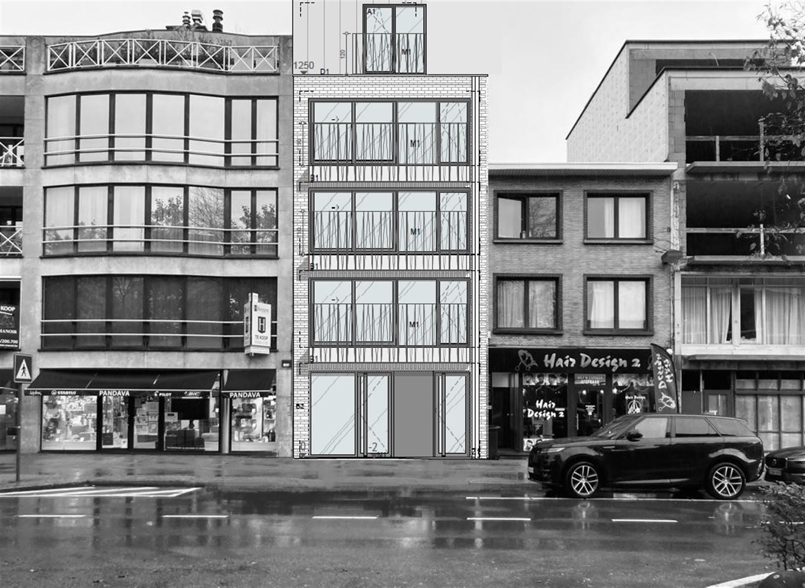 Blocksale nieuw te bouwen 4 appartementen over DE KROON foto {{pictureIndex}}