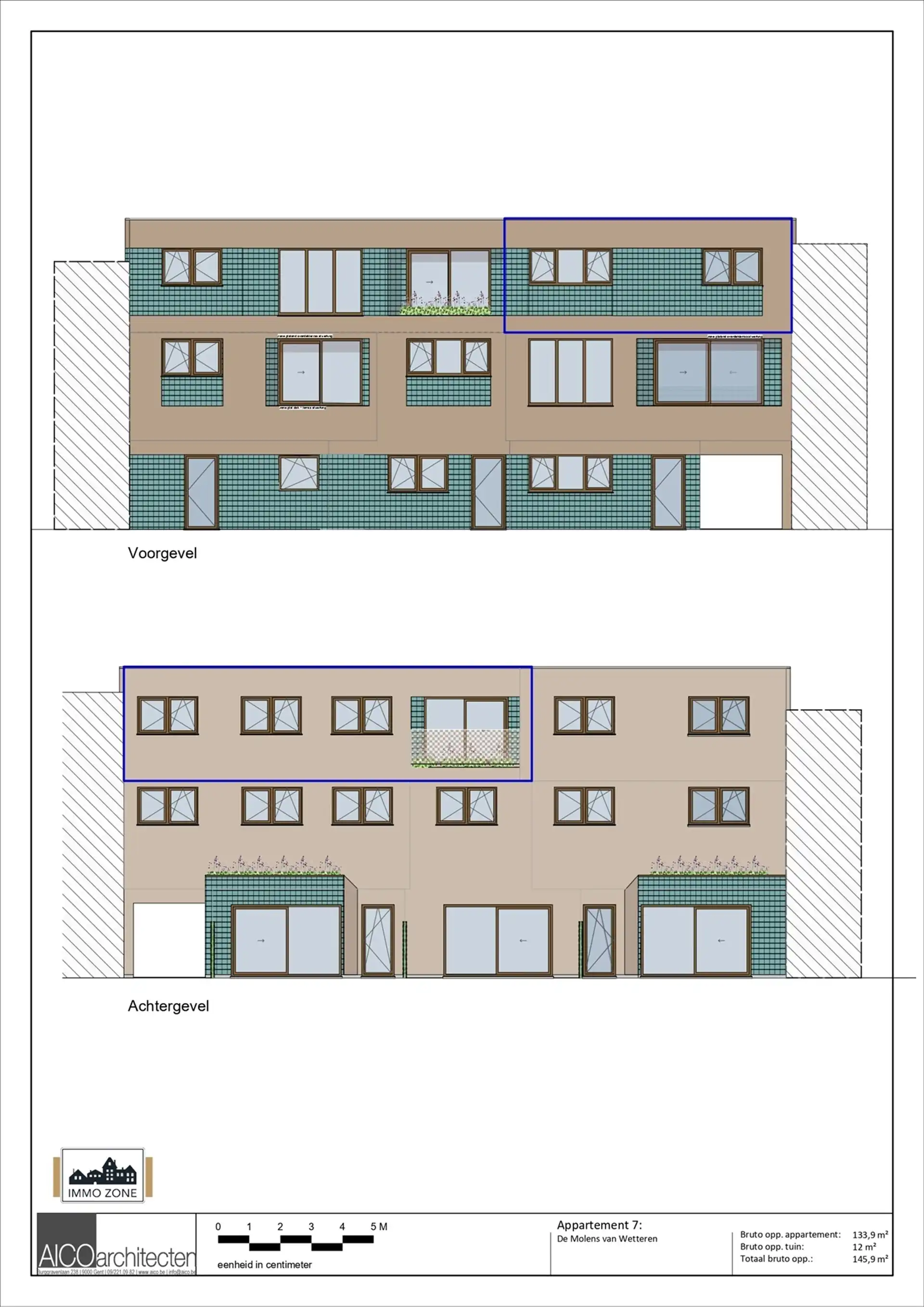 Nieuwbouw 3 slaapkamer appartement in centrum Wetteren foto 8