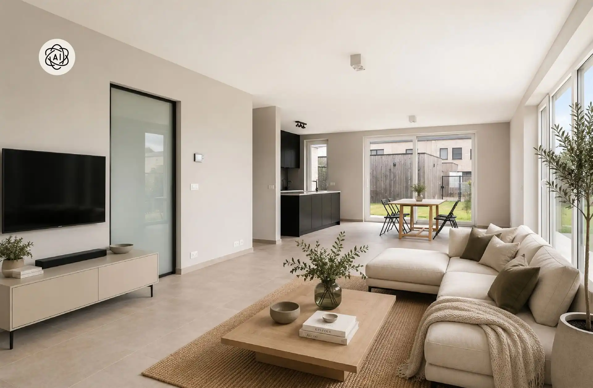 Topgelegen grote woning met 4 slk, omheinde tuin en garage. foto 7