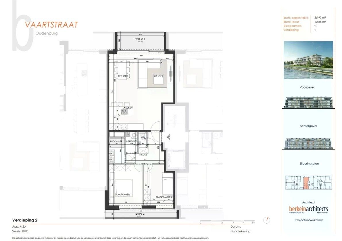 Nieuwbouwappartement met twee slaapkamers gelegen aan het kanaal te Oudenburg foto 3