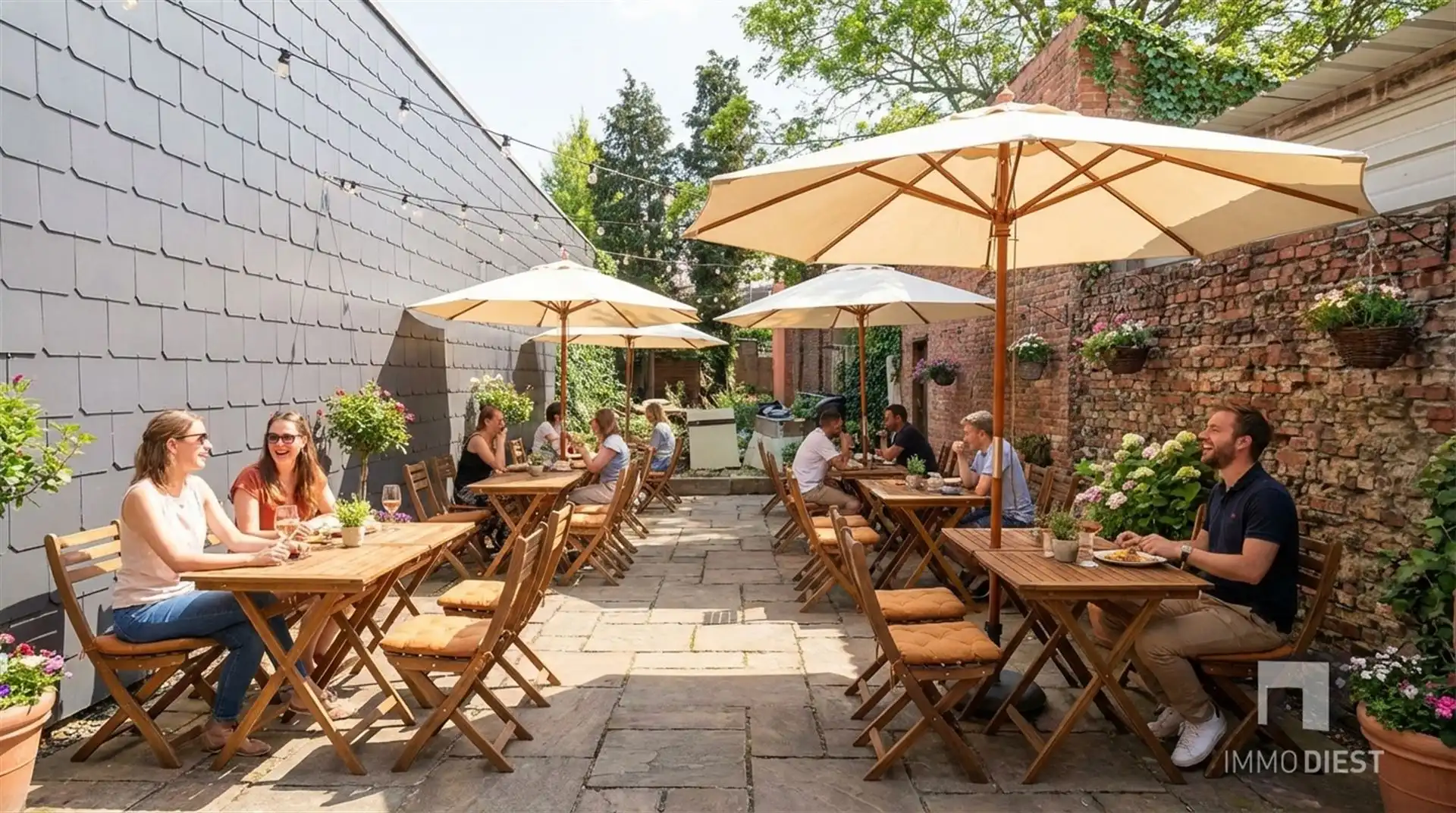 Handelspand 180m2 gelijkvloers op 3,47are met achterliggende tuin foto 12