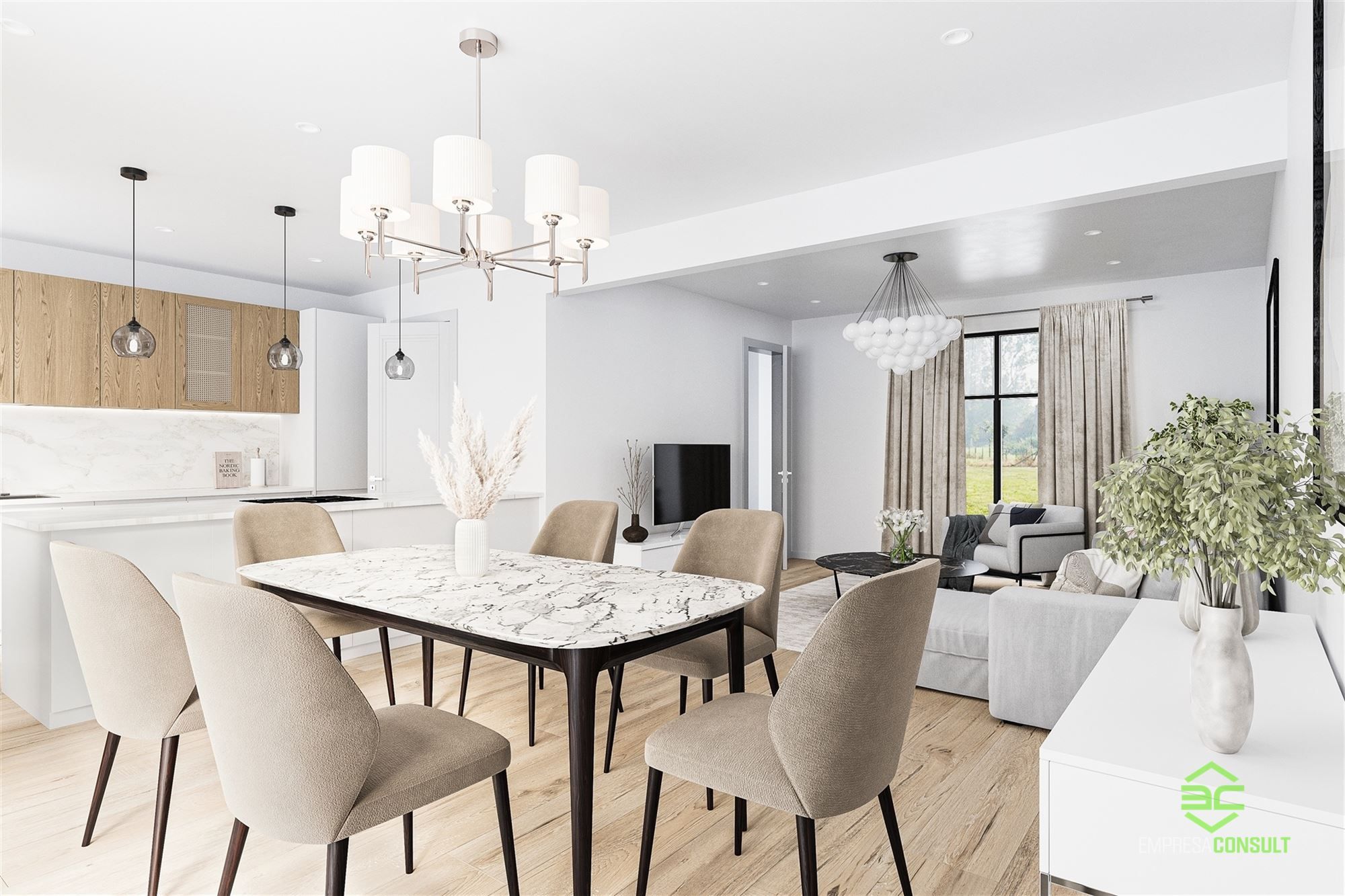 Afgewerkte nieuwbouwwoning met 4 slpk en E-peil 0! foto 4