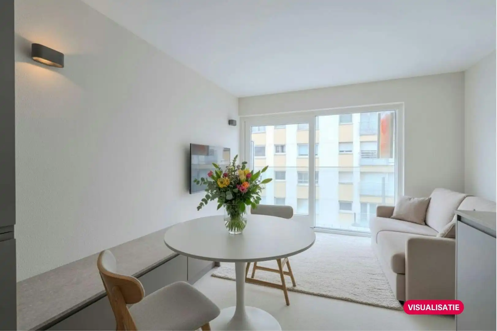 Prachtig gerenoveerde studio met slaaphoek en zijdelings zeezicht! foto 2