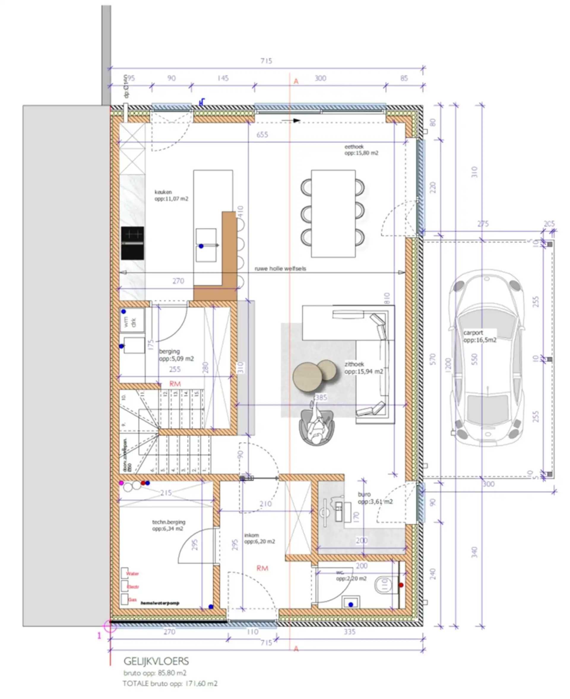 Volledig afgewerkte nieuwbouwwoning met 3 slaapkamers foto 4