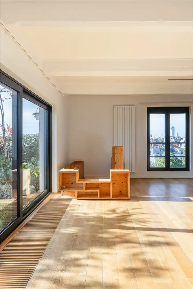 Uitzonderlijke loft 200m² + aangelegde daktuin, terras en 2 optionele garages in rustig, groen woonerf op de grens Borgerhout/Antwerpen foto 17