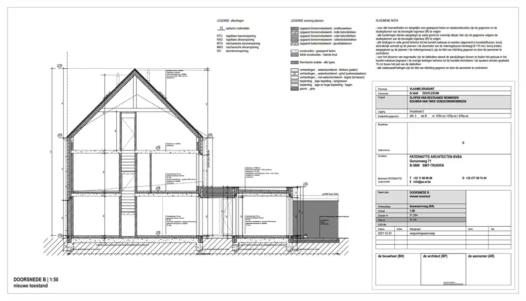 VERGUND PROJECT VAN TWEE GESLOTEN BEBOUWINGEN OP 10A59CA MET CENTRALE LIGGING IN HALLE-BOOIENHOVEN foto 17