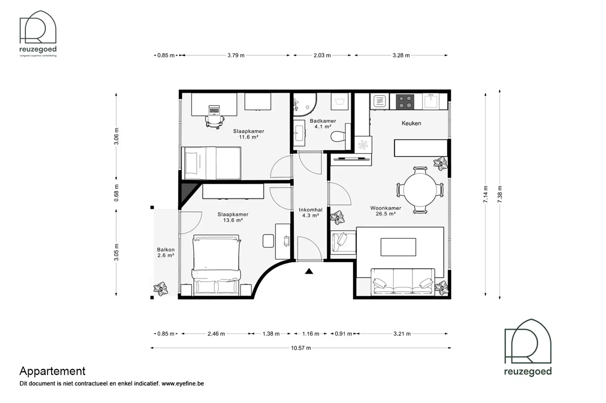 Leuk modern appartement met twee slaapkamers dichtbij centrum Mechelen foto 21