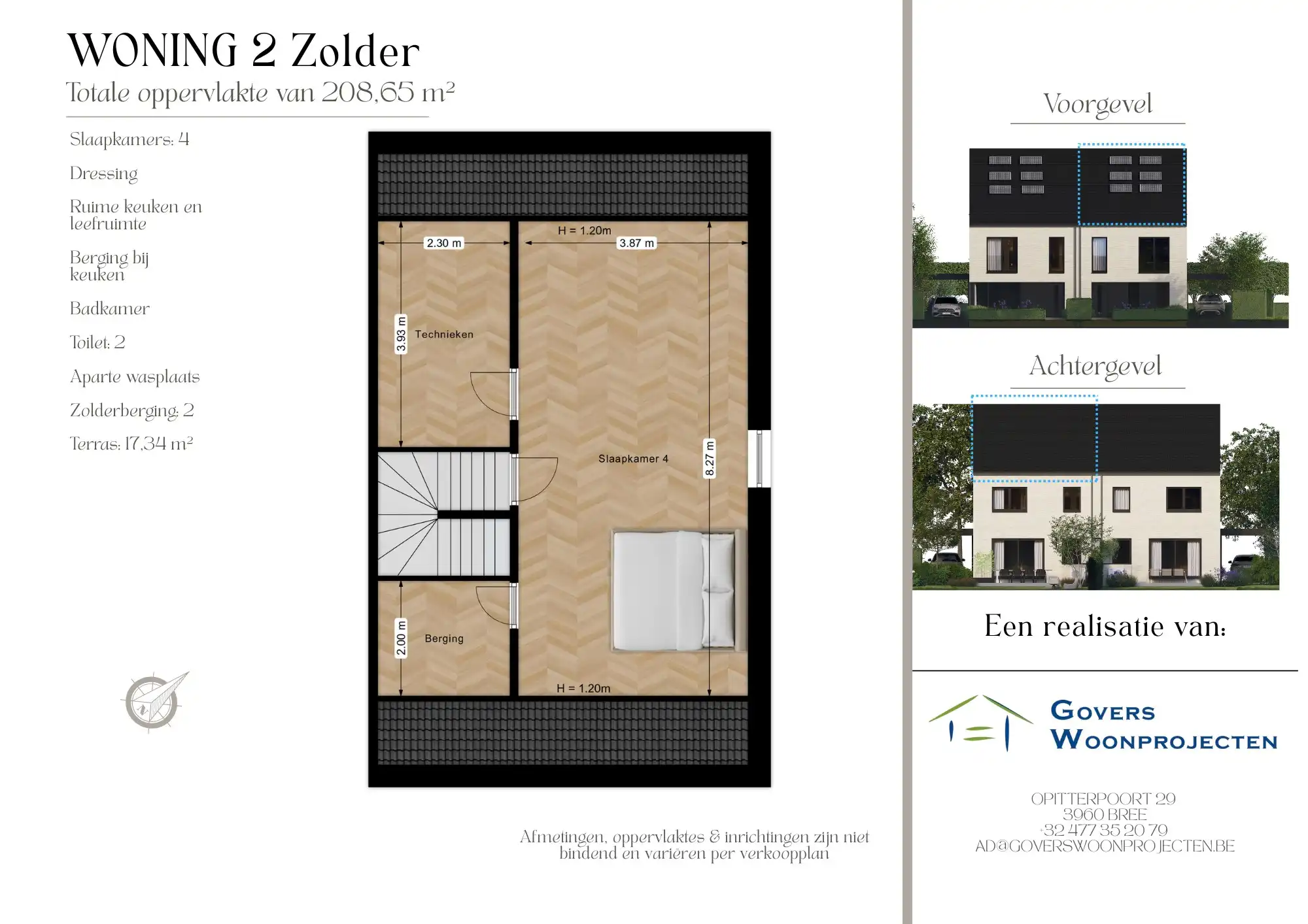 De ruwbouwwerken schieten goed op van deze zeer ruime bij centrum gelegen woning met 4 slpks, carport en tuinberging op ca 435 m². Energie label A+ foto 7