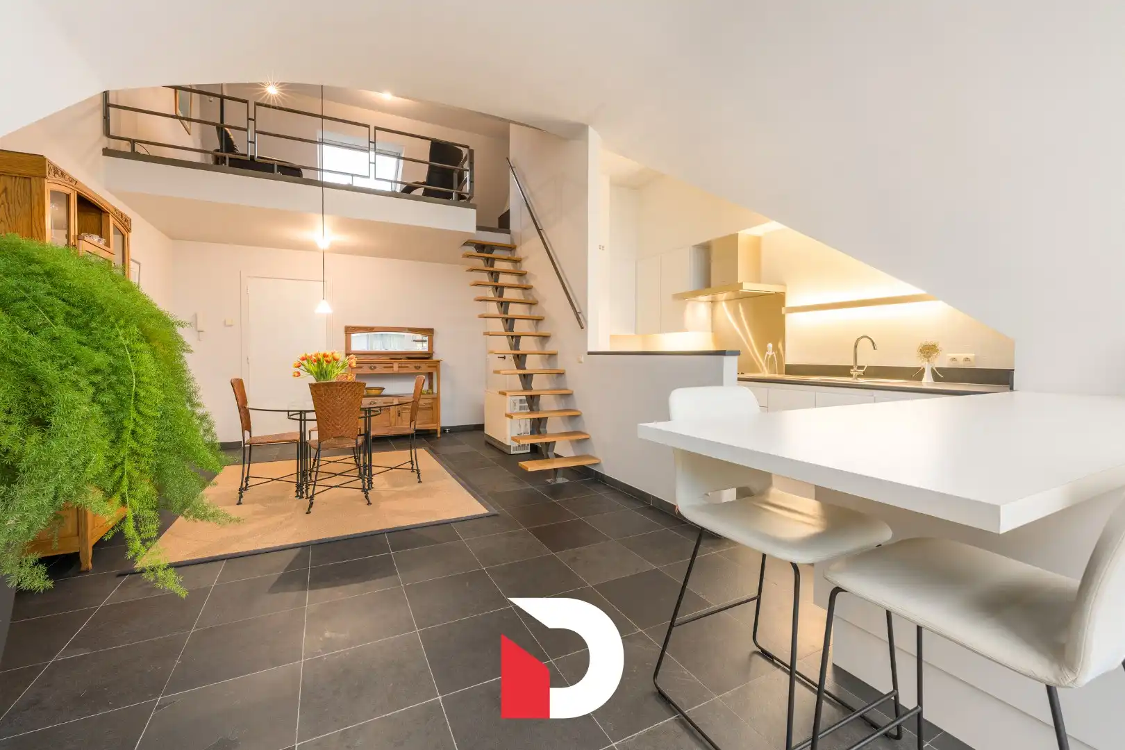 Hoofdfoto van de publicatie: Gezellig dakappartement met 2 tot 3 slk en garagebox te Gistel