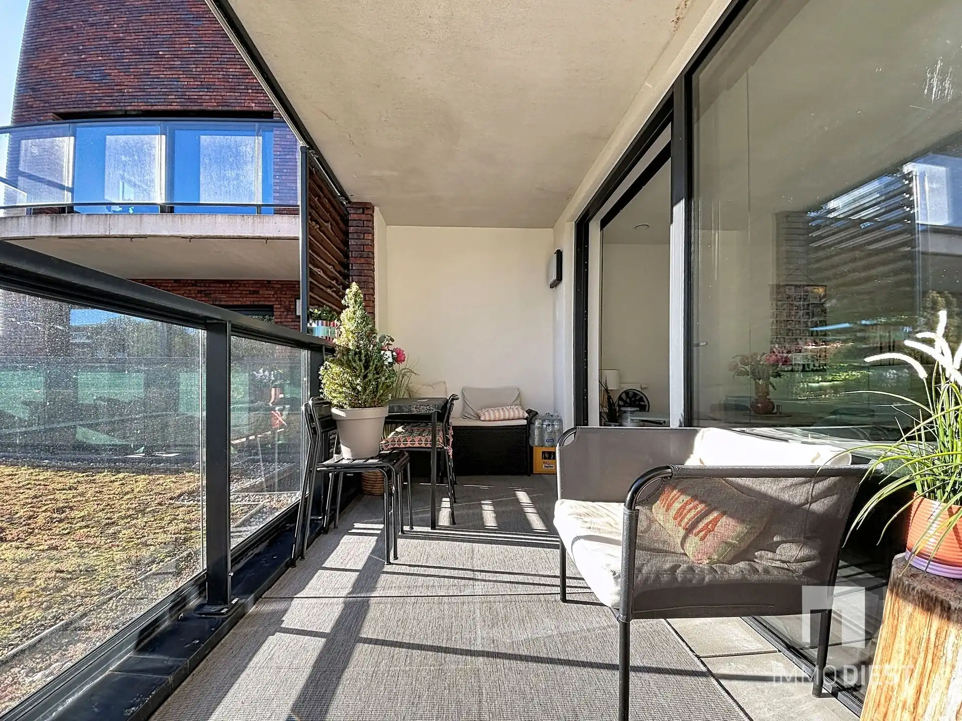 Energiezuinig appartement met twee slaapkamers en ondergrondse autostaanplaats net buiten de stadskern van Diest. foto 10