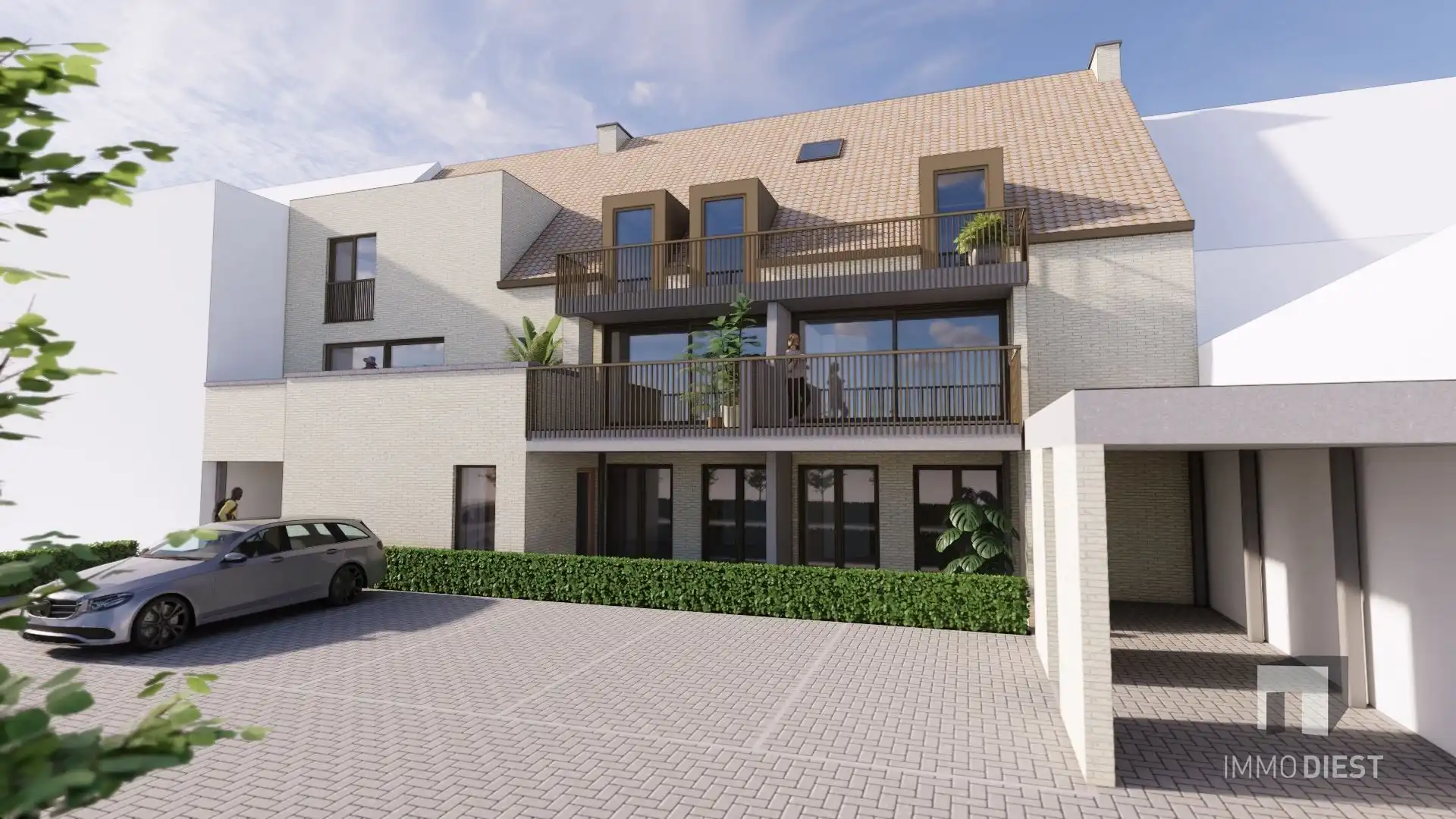 Gelijkvloers app. van 82m2 met 2slpk en 2 ensuite badkamers foto 5