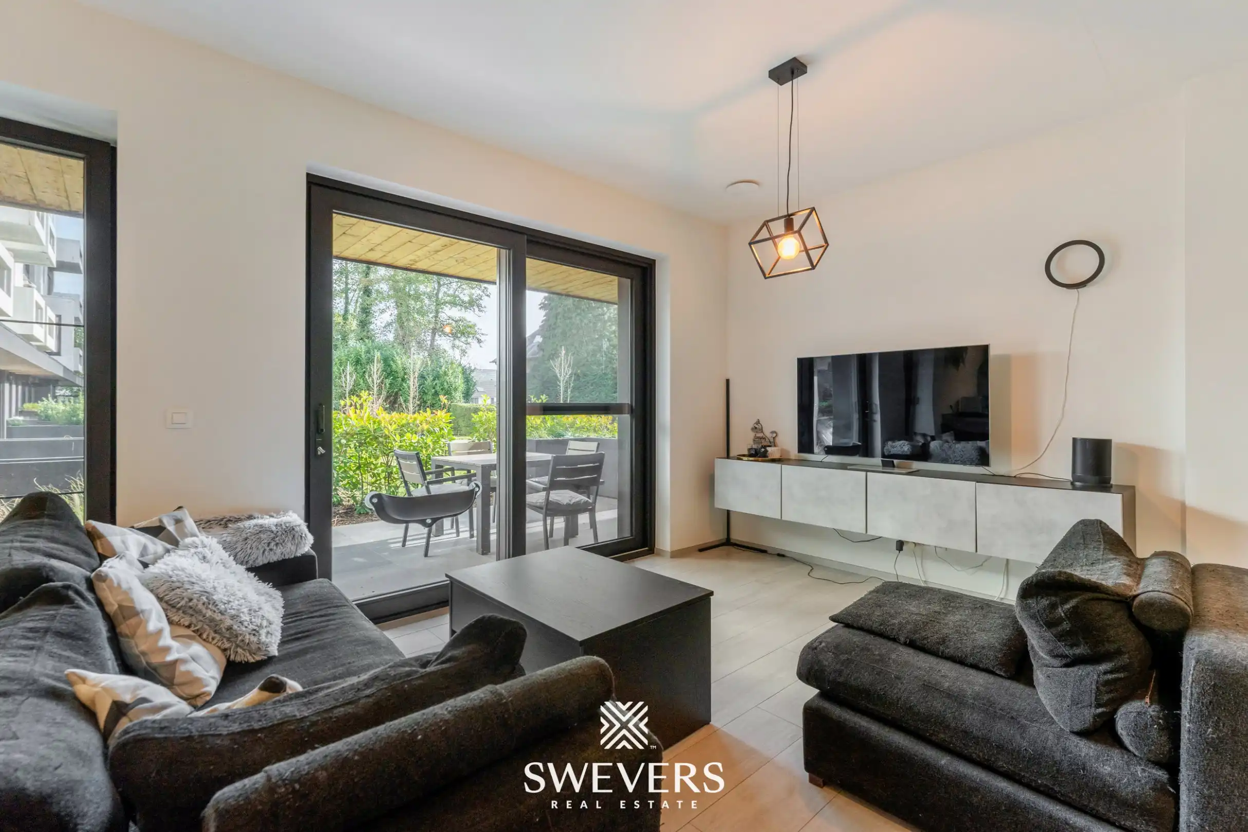 Instapklaar, energiezuinig gelijkvloers appartement (99 m²) met garage en kelders in het pittoreske Bolderberg foto 2