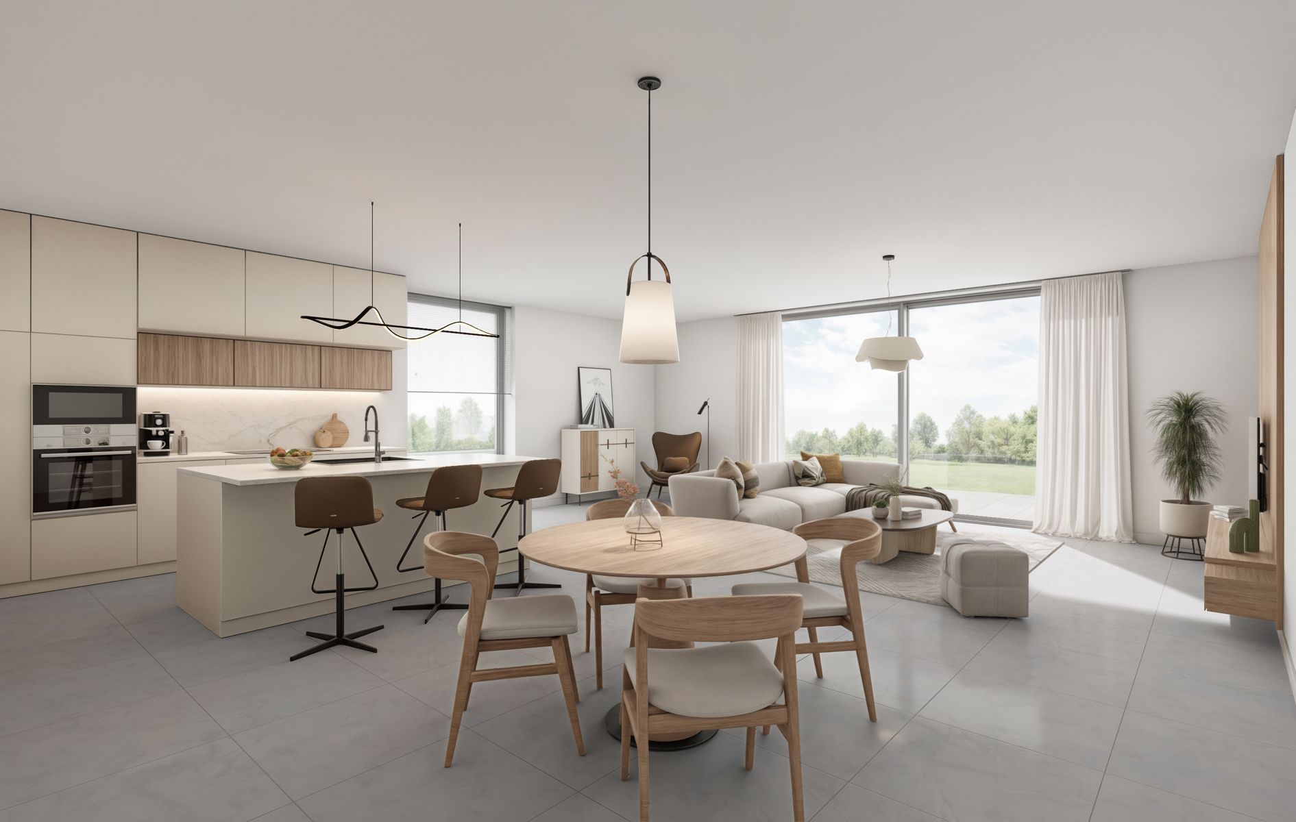 Moderne, energiezuinige (BEN) nieuwbouwwoning in het landelijke Kalfort foto 5