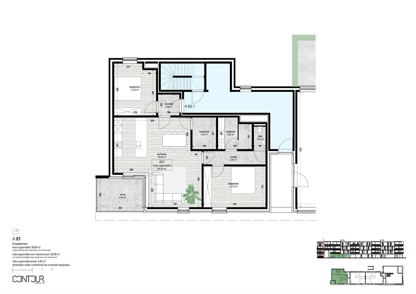 Gelijkvloers nieuwbouwappartement met 2 slaapkamers en terras gelegen in het centrum van Dilsen.  foto 6