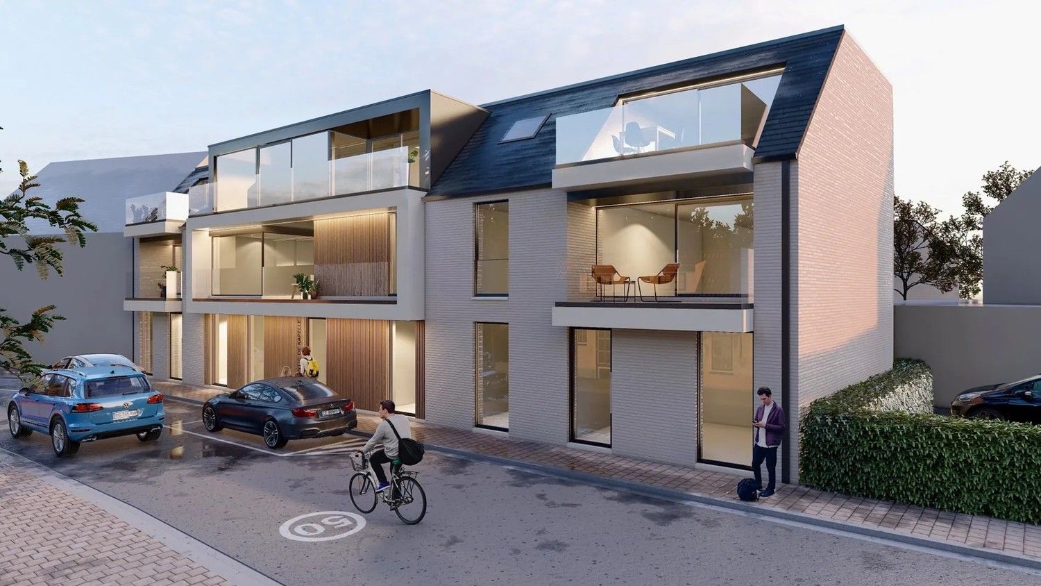 Nieuwbouwappartement gelegen op de eerste verdieping te Meulebeke. foto {{pictureIndex}}