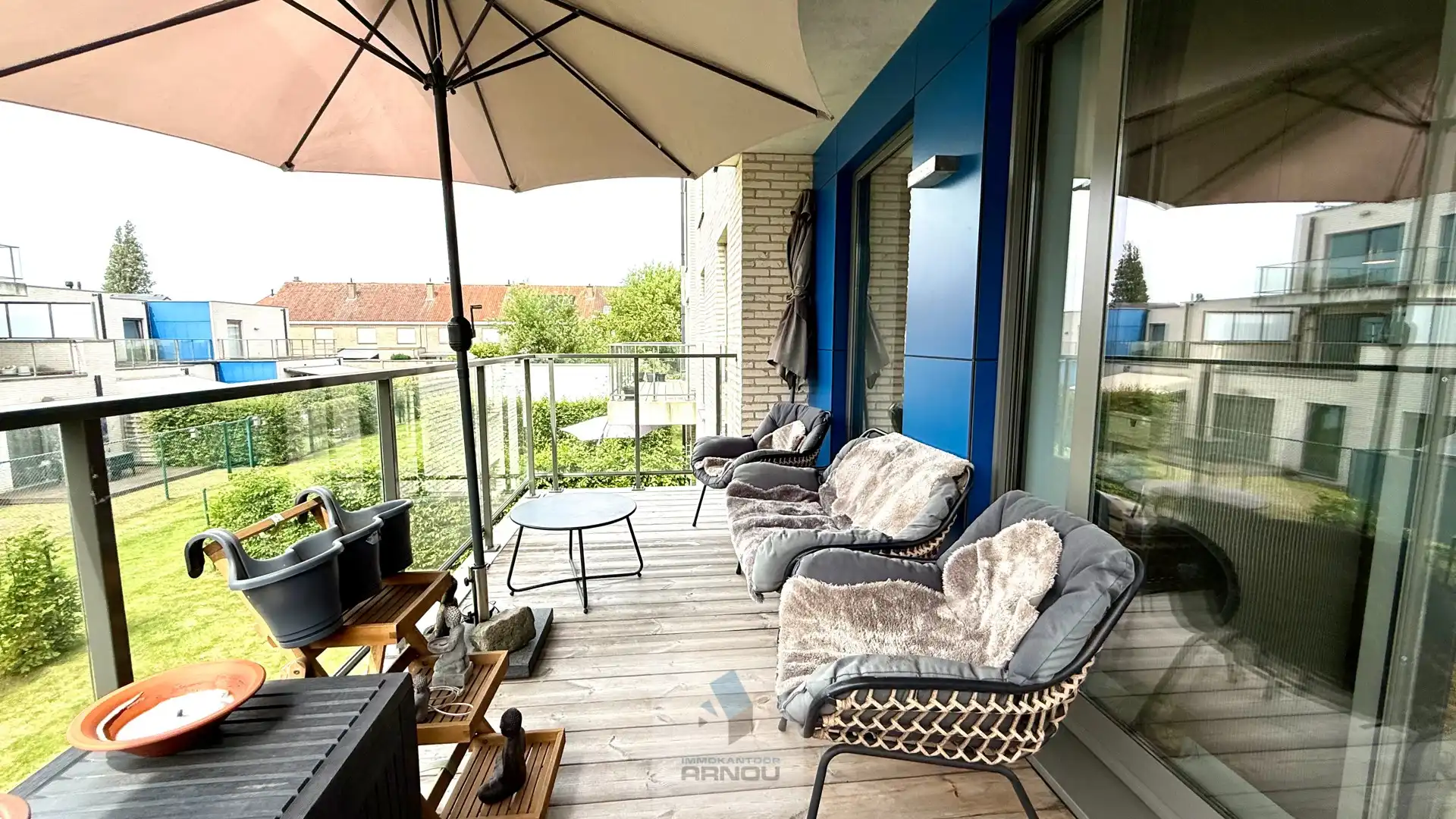 Comfortabel appartement met 2 slaapkamers, zonnig terras, privatieve autostandplaats en lateraal Leiezicht foto 15