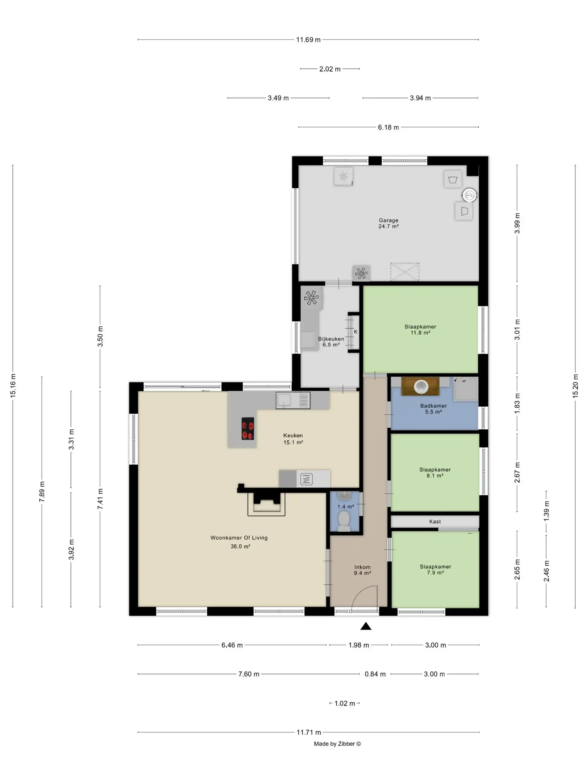 Gelijkvloerse woning met 3 slaapkamers, zonnepanelen en tuin op residentiële, rustige ligging. foto 26