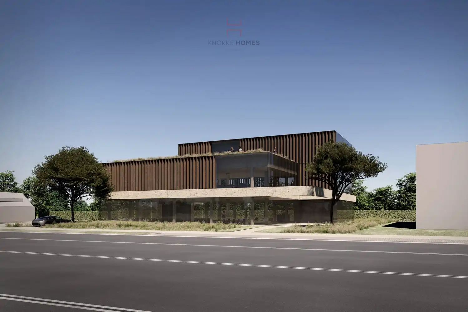 Tijdloze commerciële ruimte op dè invalsweg van Knokke foto {{pictureIndex}}