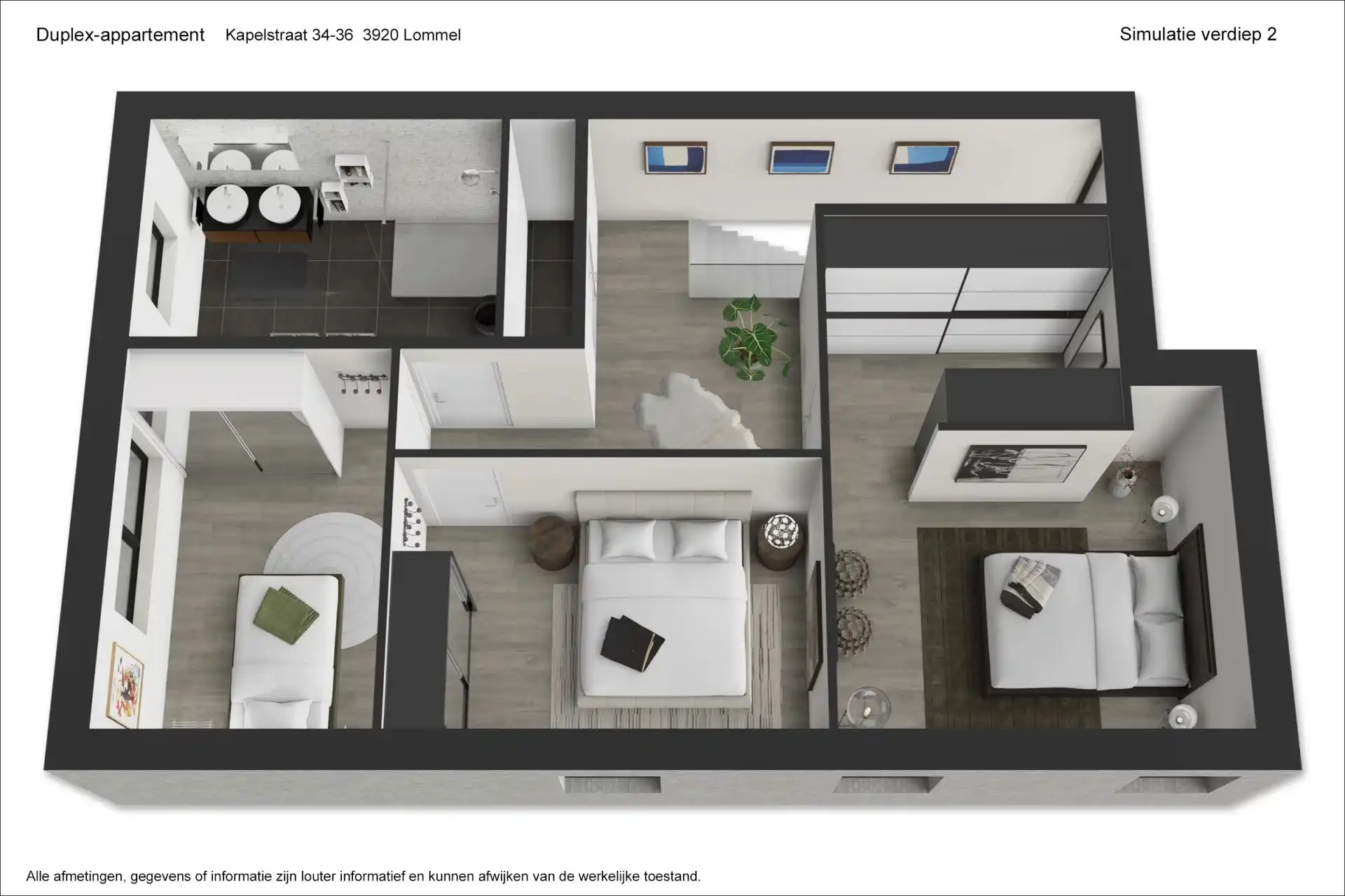Nieuwbouwappartement (1st + 2de verd.) met 3 slaapkamers en mooie terrassen. foto 25
