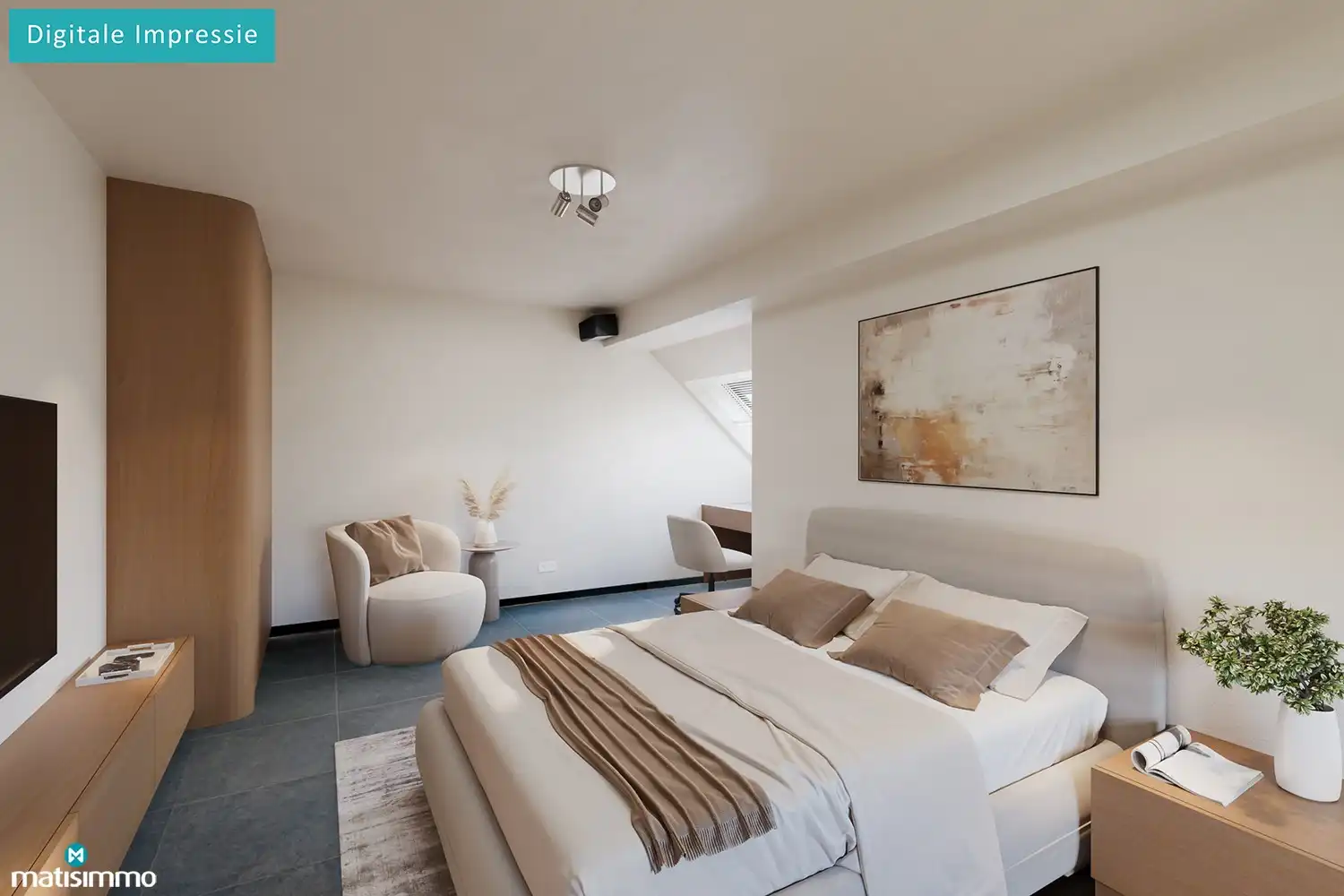 ZEER RUIM EN MODERN DUPLEXAPPARTEMENT (234M²) MET 5 SLAAPKAMERS, 2 BADKAMERS, 2 TERRASSEN, 2 KELDERS, DUBBELE GARAGE (60M²) (+ OPTIONEEL GARAGE) IN HET CENTRUM VAN LANAKEN foto 17