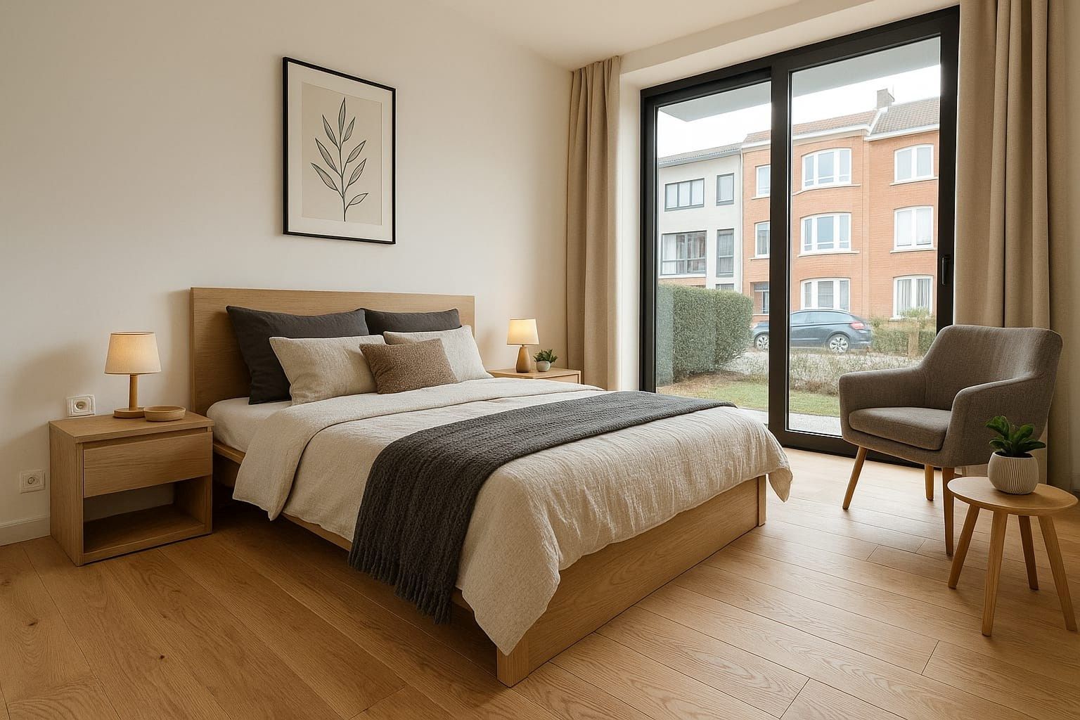 Gelijkvloersappartement met terras en tuin  foto 7