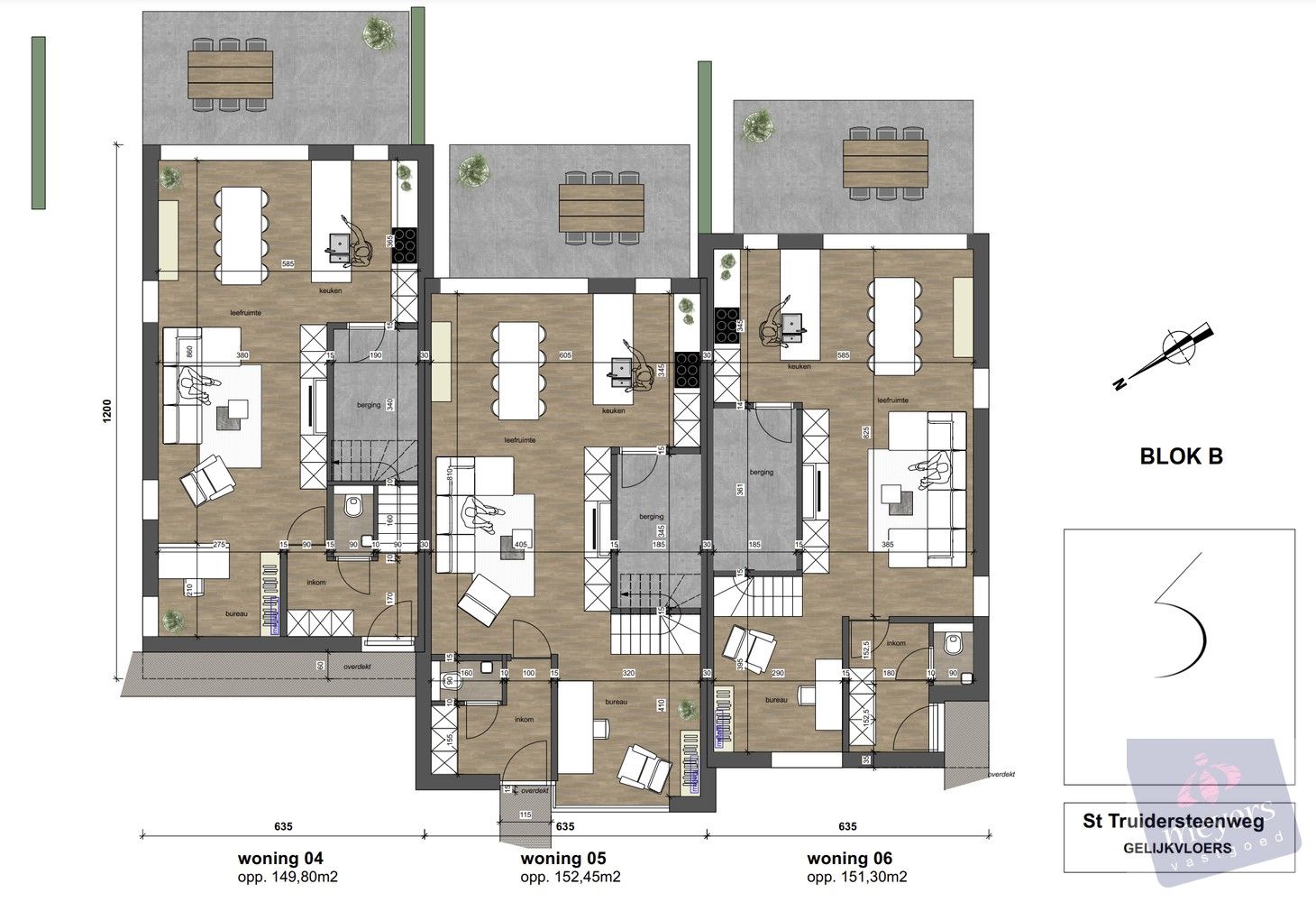 Projectgrond met goedgekeurde vergunning voor 6 moderne woningen – Topligging in Hasselt foto 8