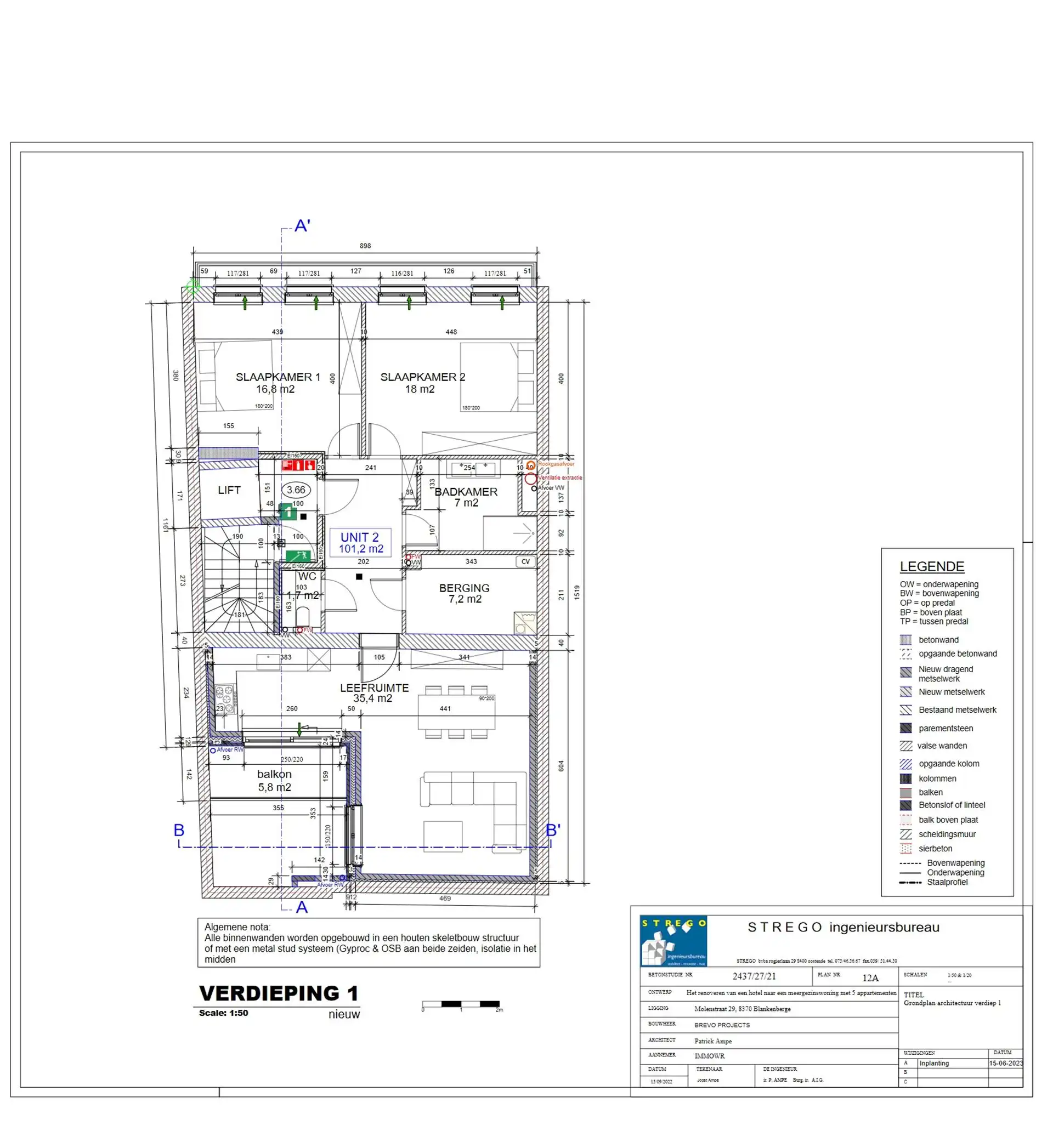 Stijlvol 2 slaapkamerapp. in het hart van Blankenberge
.  foto 2