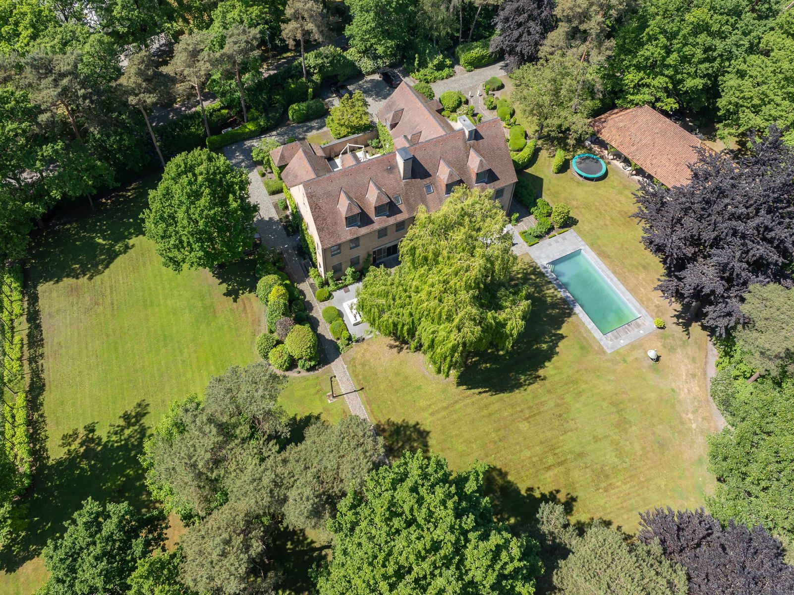 Schitterend domein van 7,7 ha met prachtige villa, zwembad, guesthouse, ruime schuur en uitgebreide paardenfaciliteiten. foto 2