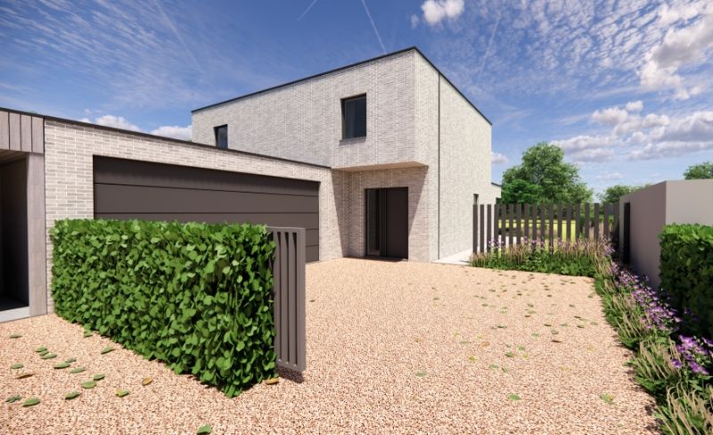 Hooglede. RIANTE NIEUWBOUWVILLA  met 3 slaapkamers en grote garage op tweede linie in oase van groen van 1386m2 via private inrit. Bouwen aan 6% btw is mogelijk ! foto 10
