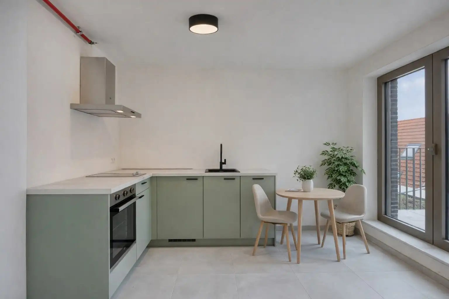 Nieuwbouw studio met terras van 9m2 in hartje Leuven met kelderberging en parkeermogelijkheden! 6% BTW mogelijk! foto 2