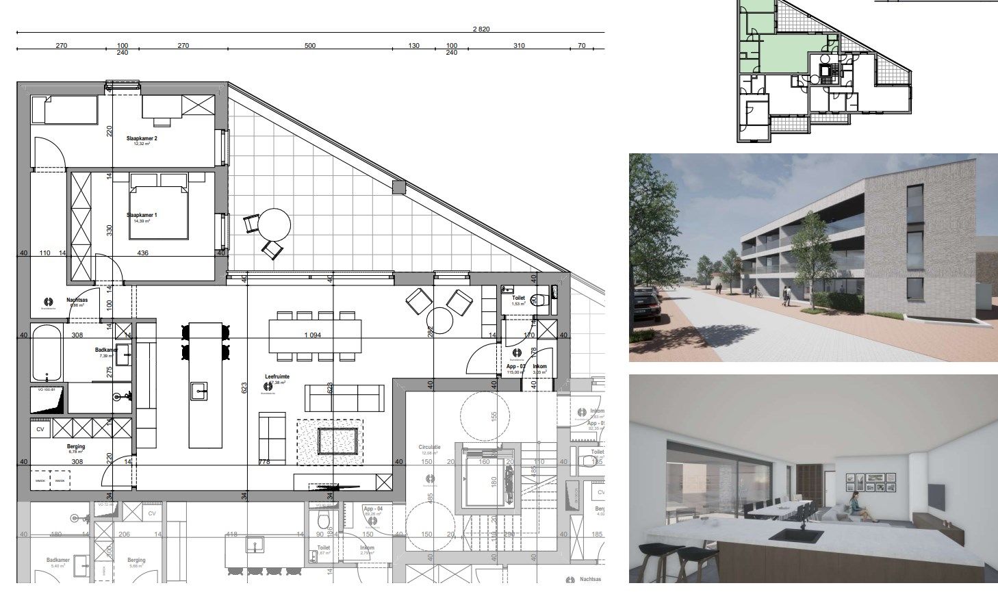 Luxueus en energiezuinig nieuwbouw appartement gelegen op de eerste verdieping met zicht op het Dorpsplein in Kinrooi foto 5