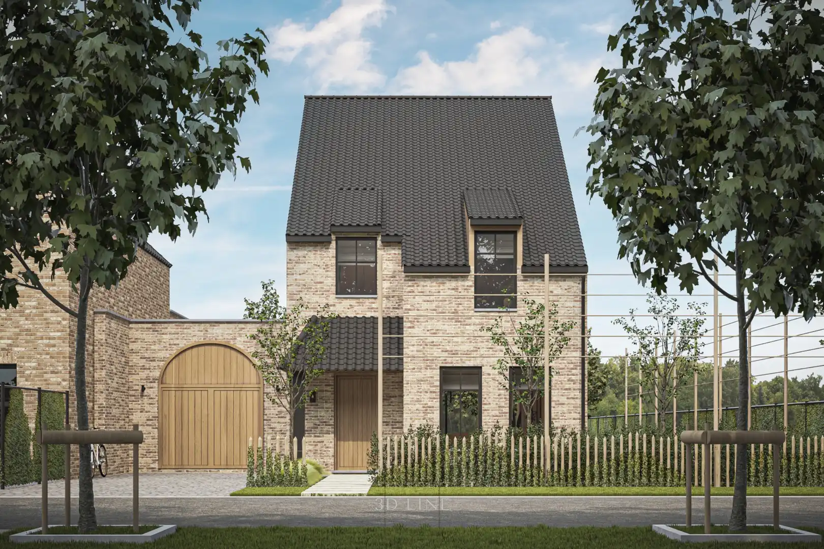 Casco nieuwbouwwoning met kelder op een perceel van 10a 09ca foto 2