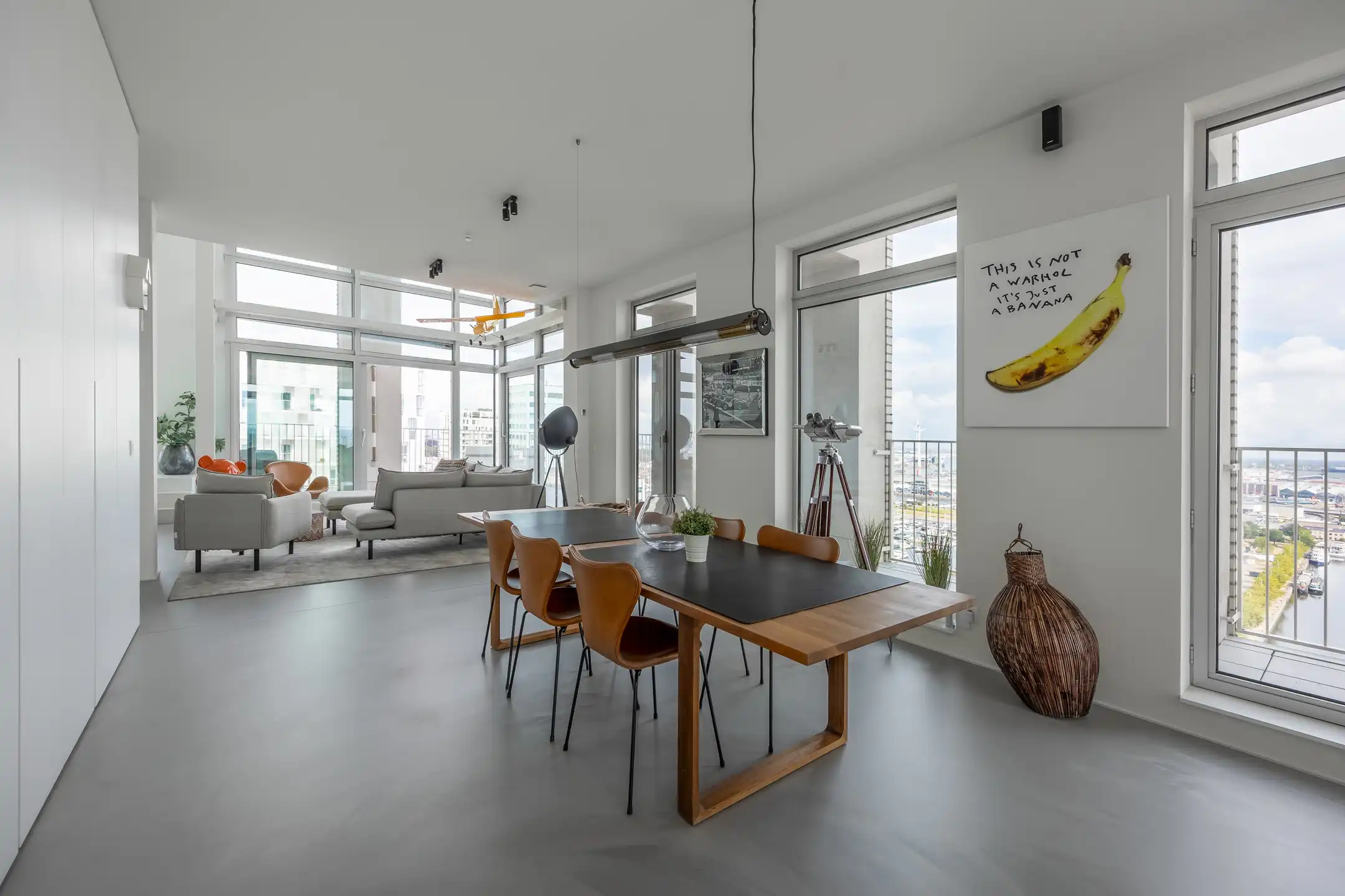 Duplex-penthouse met zicht over de Antwerpse skyline foto 8