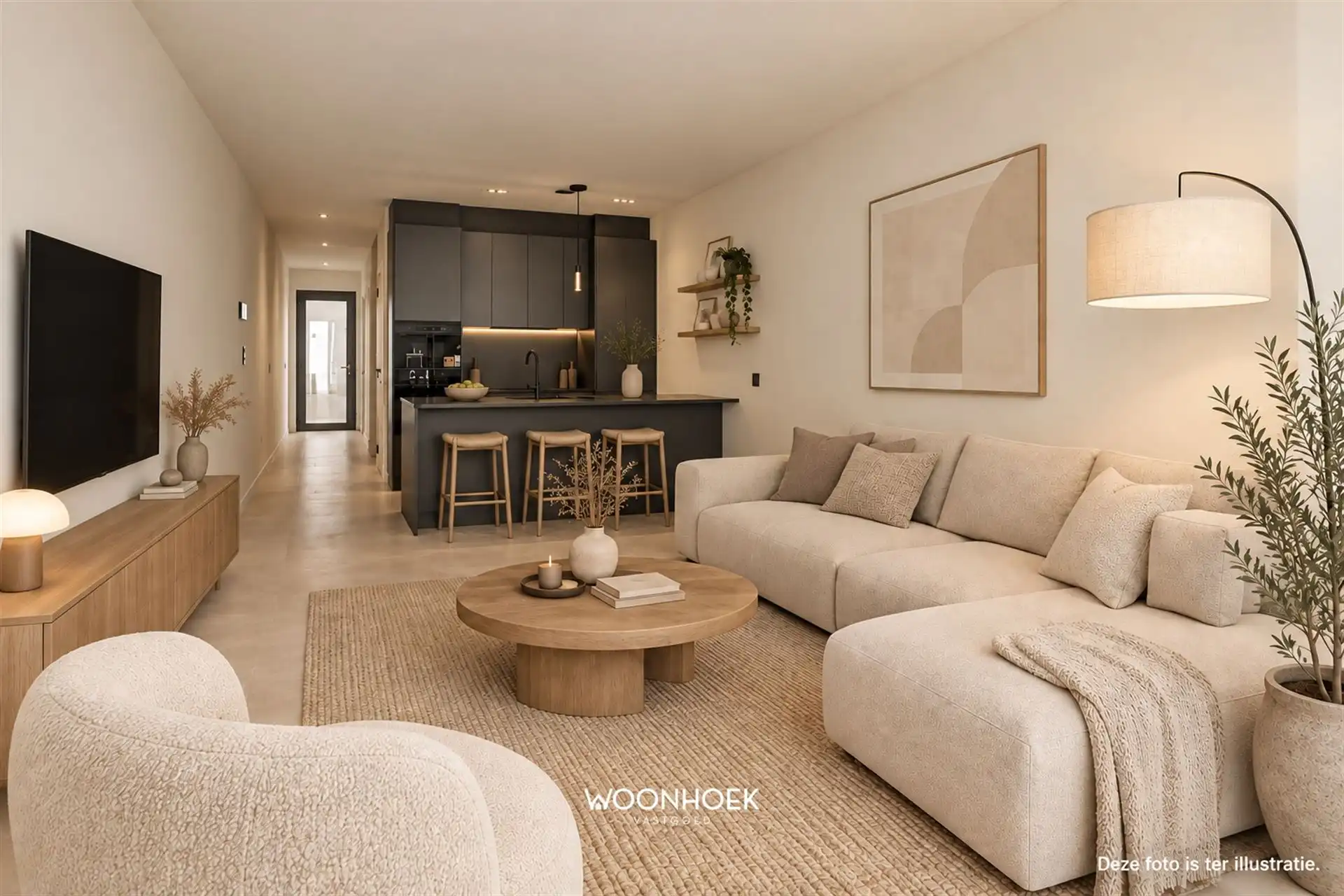 Moderne 3-slpk woning in centrum Waasmunster foto 5