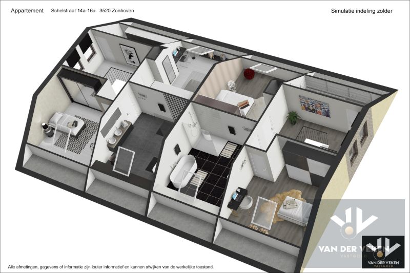 Op te frissen en ruim 2-SLPKAPP op de 1e verdieping  (met uitbreidingsmogelijkheden op zolder) rustig en toch centraal gelegen in het centrum van de Halveweg in Zonhoven foto 13