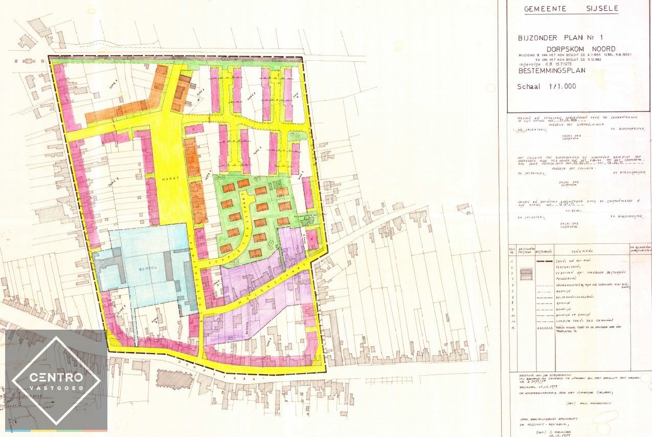 Projectgrond voor handelsruimten en-of appartementen op een zichtlocatie te Sijsele. Grondopp. : 772m² foto 2