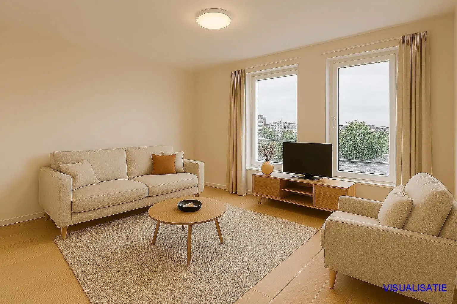 Te huur volledig gerenoveerd duplex 2-slaapkamerappartement foto 3