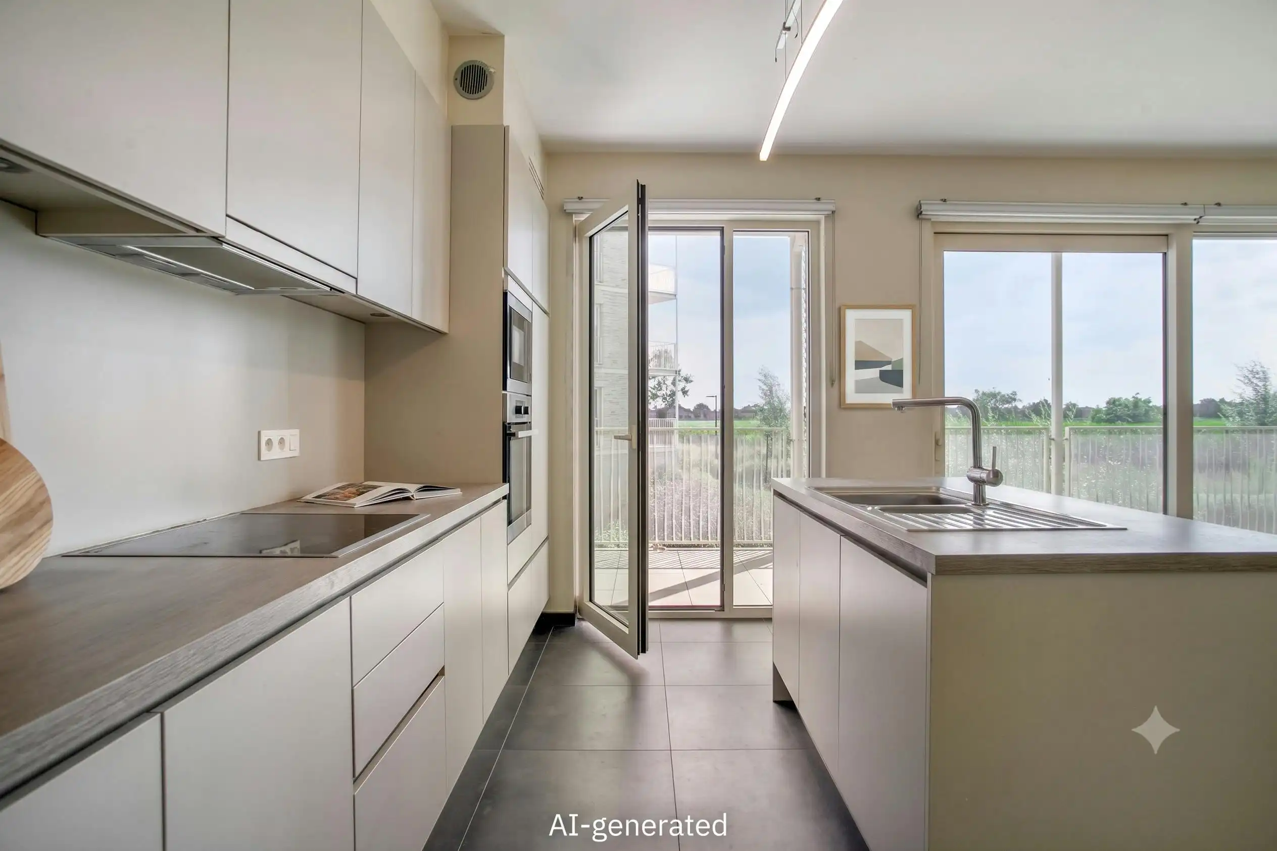 Recent appartement met spectaculair zicht te koop in Eke foto 5